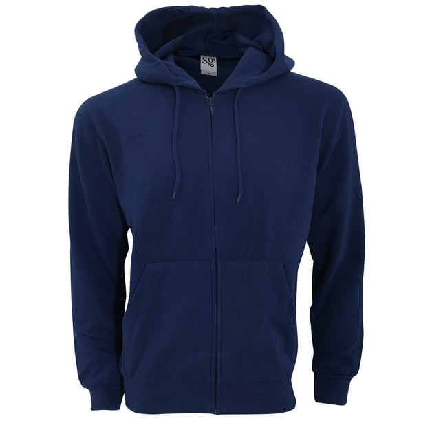 SG Mens Plain Full Zip Hooded Sweatshirt SG Mens Plain Full Zip Hooded Sweatshirt